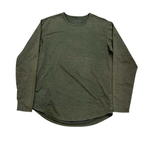 BYLT Basics Snow Wash DCLS Long Sleeve T Shirt Green Medium Lightweight Casual - Picture 1 of 10